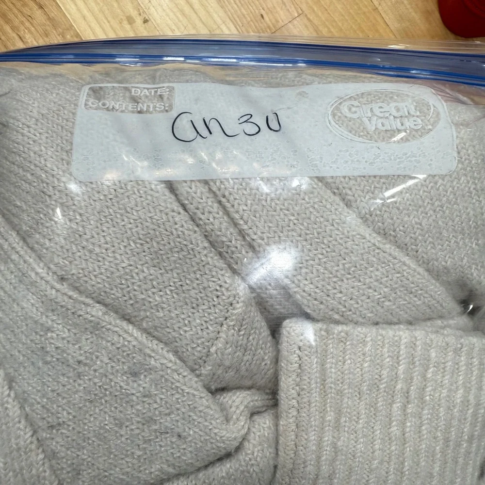 Democracy Women Knit Sweater Cream Cable Knit‎ Pullover Style B6251HVSW L - Picture 6 of 6